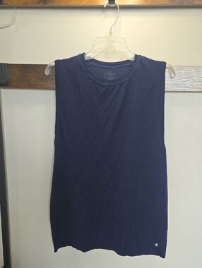 Eastpak Navy Sleeveless Tee with Micro Logo